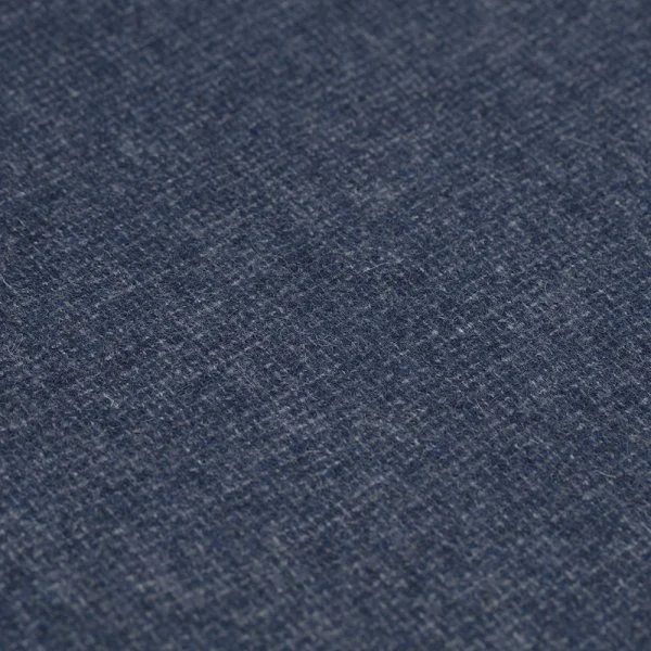 Blue Micro Patterned Wool Scarf with Germirli - 2