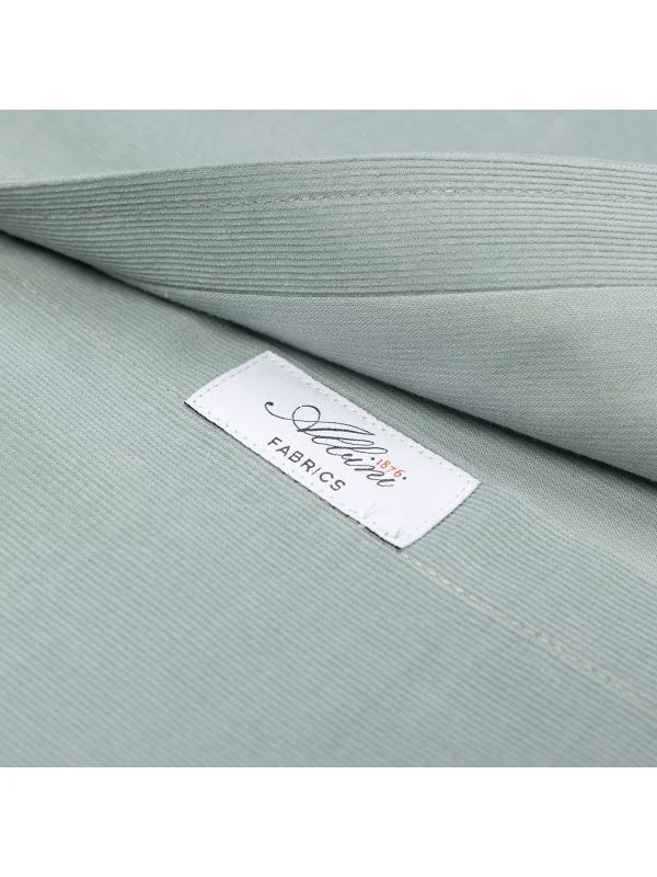 Germirli Green Thin Velvet Albini Button-down Collar Tailor Fit Pure Cotton Shirt - 4
