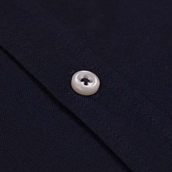 Germirli Navy Button-down Collar Pocket Tailor Fit Sport Oxford Men's Shirt - 3