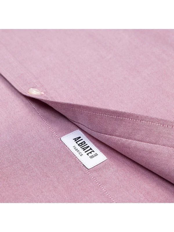 Germirli Red Button-down Collar Pocket Tailor Fit Sport Oxford Men's Shirt - 5