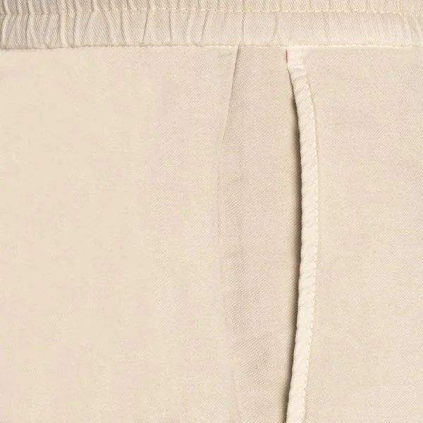 Hiltl Beige Color Vintage Elastic Waist Cotton Elastane Bermuda - 2