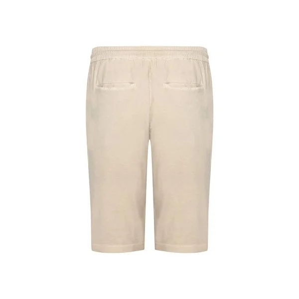 Hiltl Beige Color Vintage Elastic Waist Cotton Elastane Bermuda - 3