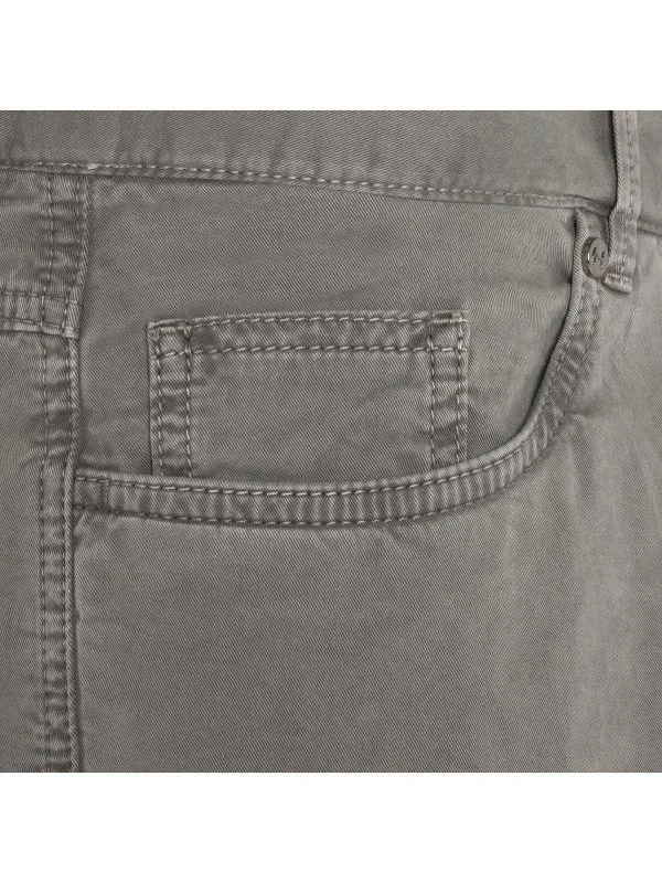 Hiltl Gray 5 Pocket Washed Slim Fit Trousers - 2