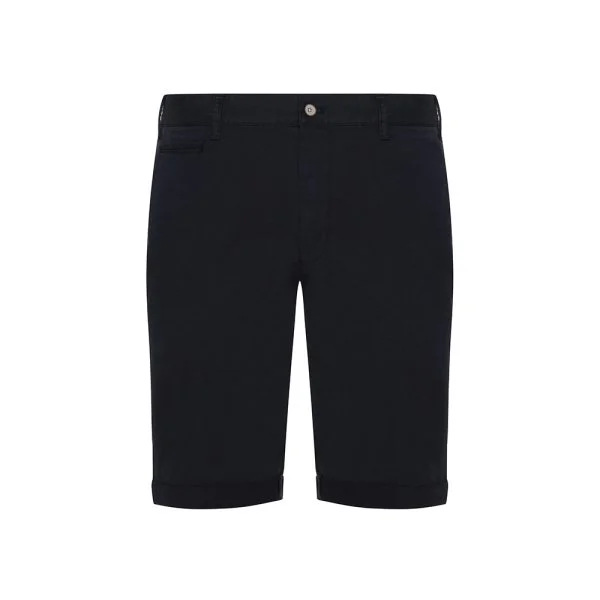 Hiltl Navy Blue Cotton Elastane Bermuda - 1