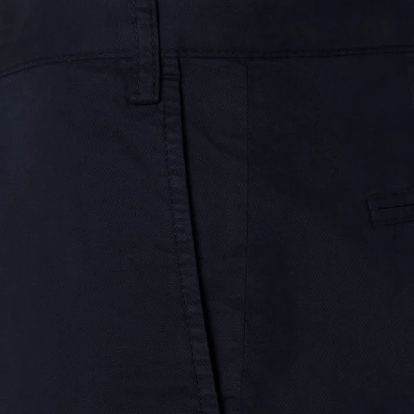 Hiltl Navy Blue Cotton Elastane Bermuda - 3