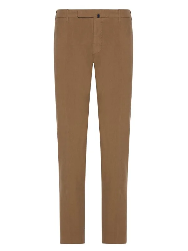 Incotex Mustard Cotton Chino Slim Fit Trousers - 1