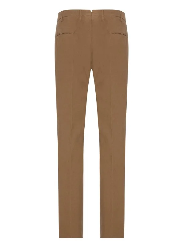 Incotex Mustard Cotton Chino Slim Fit Trousers - 2