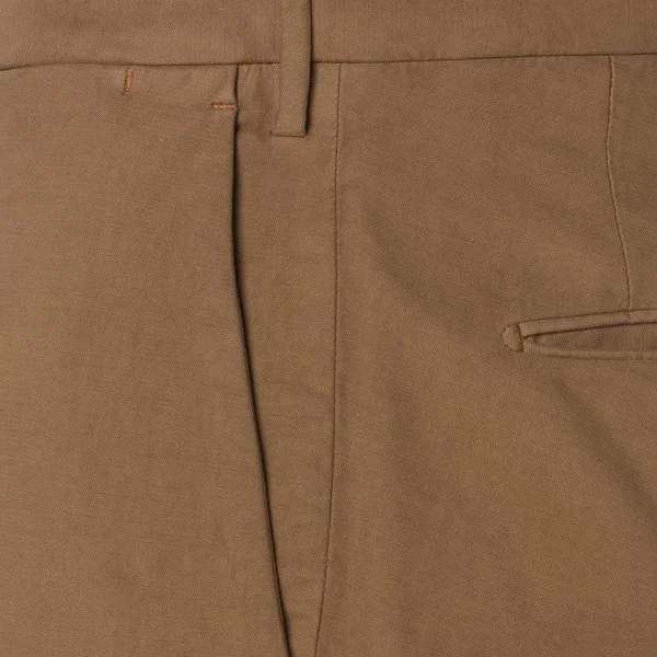 Incotex Mustard Cotton Chino Slim Fit Trousers - 3