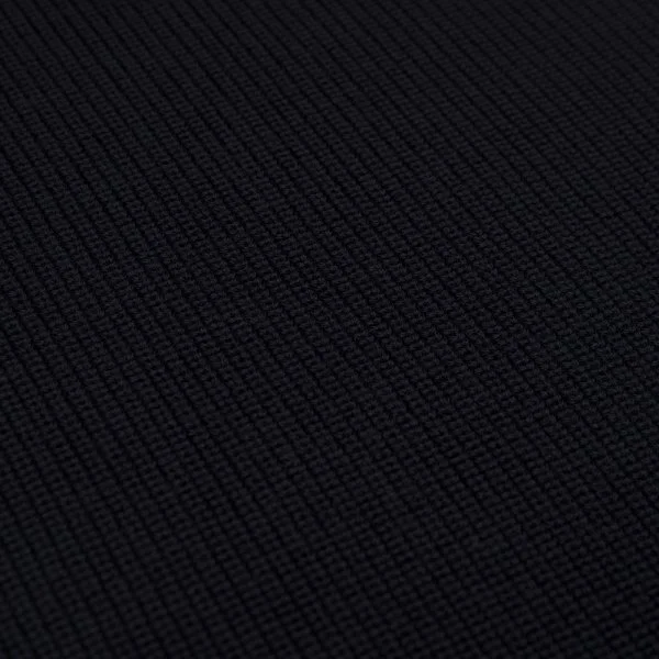 La Fileria Navy Blue Knitted Wool Scarf - 2