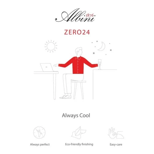 Non Iron White Twill Button-Down Collar Tailor Fit Zero 24 Shirt with Germirli - 4