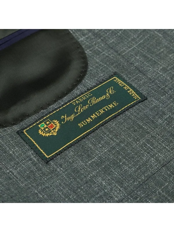 Sartoria Latorre Green Loro Piana Summertime Wool Silk Linen Unlined Jacket - 2