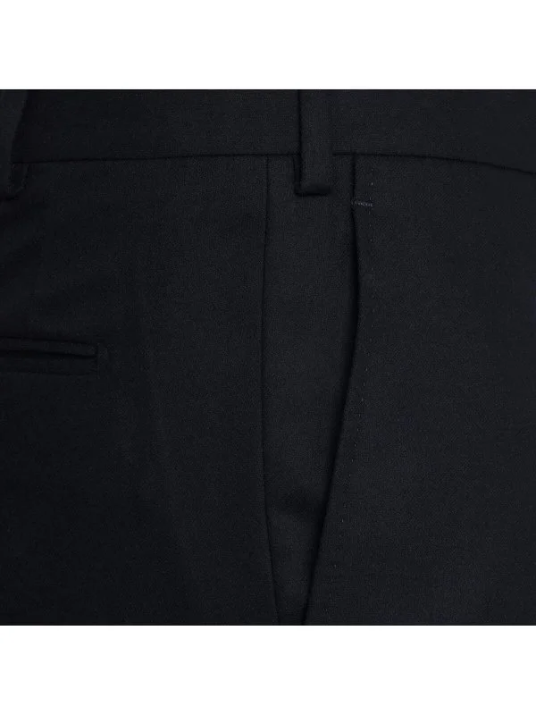 Sartoria Latorre Navy Blue Wool Flannel Men's Trousers - 2