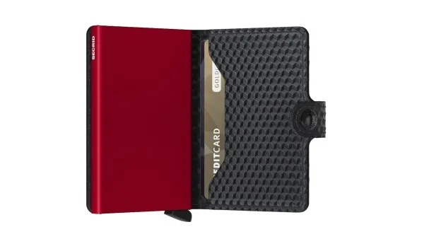 Secrid Miniwallet Cubic Black Red Wallet - 4