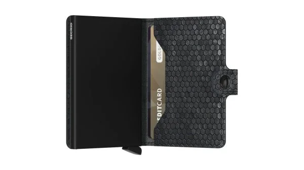 Secrid Miniwallet Hexagon Black Wallet - 3