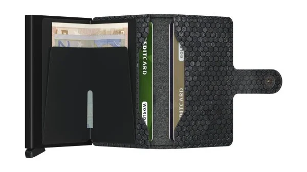 Secrid Miniwallet Hexagon Black Wallet - 4