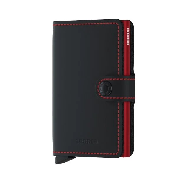 Secrid Miniwallet Matte Black Red Wallet - 1