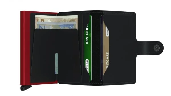 Secrid Miniwallet Matte Black Red Wallet - 3