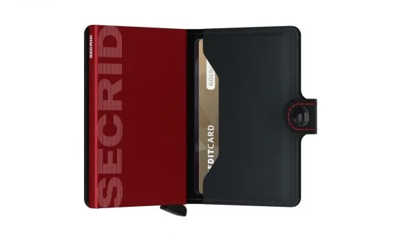 Secrid Miniwallet Matte Black Red Wallet - 4
