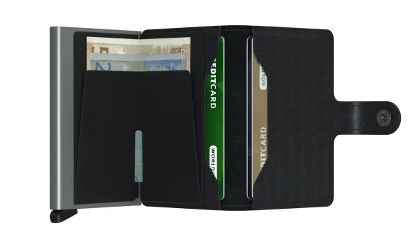Secrid Miniwallet Optical Black Titanium Wallet - 3