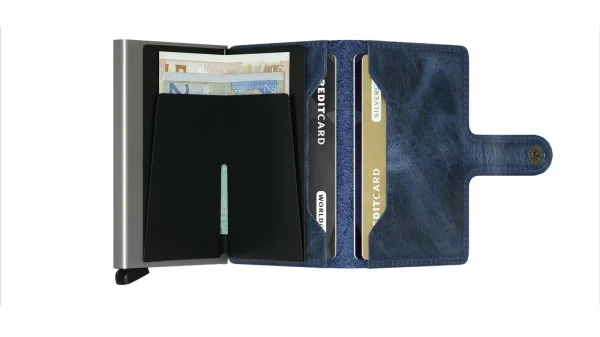 Secrid Miniwallet Vintage Blue Wallet - 3