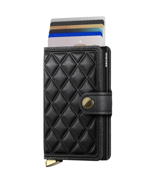 Secrid Premium Miniwallet Emboss Diamond Black Wallet - 2