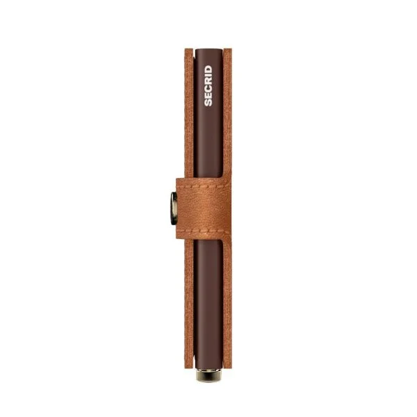 Secrid Premium Miniwallet Emboss Lines Cognac Wallet - 5