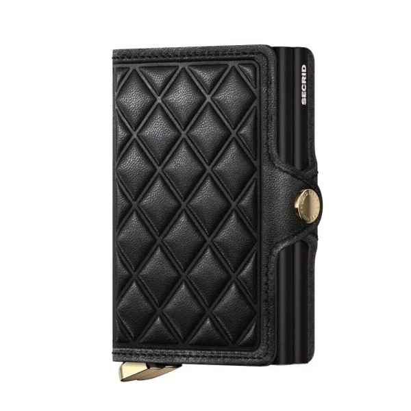 Secrid Premium Twinwallet Emboss Diamond Black Wallet - 1