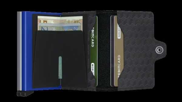 Secrid Twinwallet Optical Titanium Blue Wallet - 3