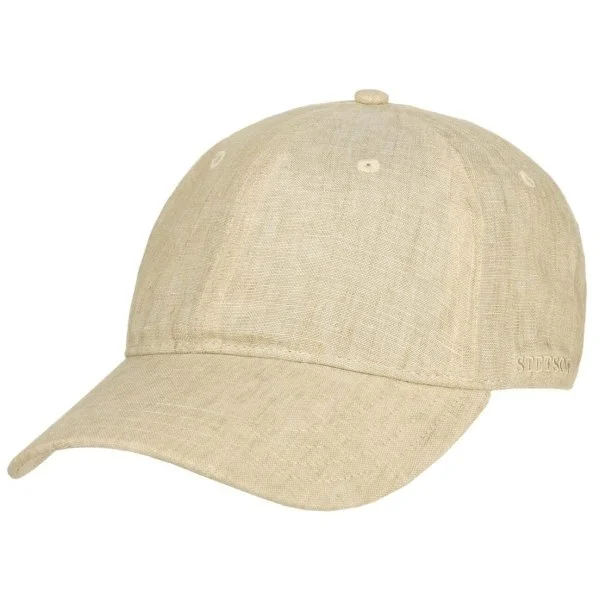 Stetson Natural Color Linen Baseball Cap Adjustable Hat - 1
