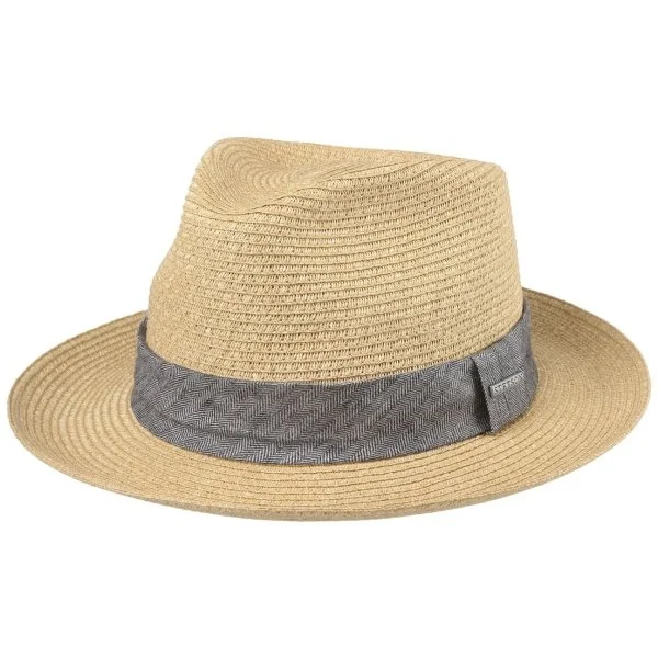 Stetson Traveller Toyo Herringbone Banded Sand Straw Hat - 3
