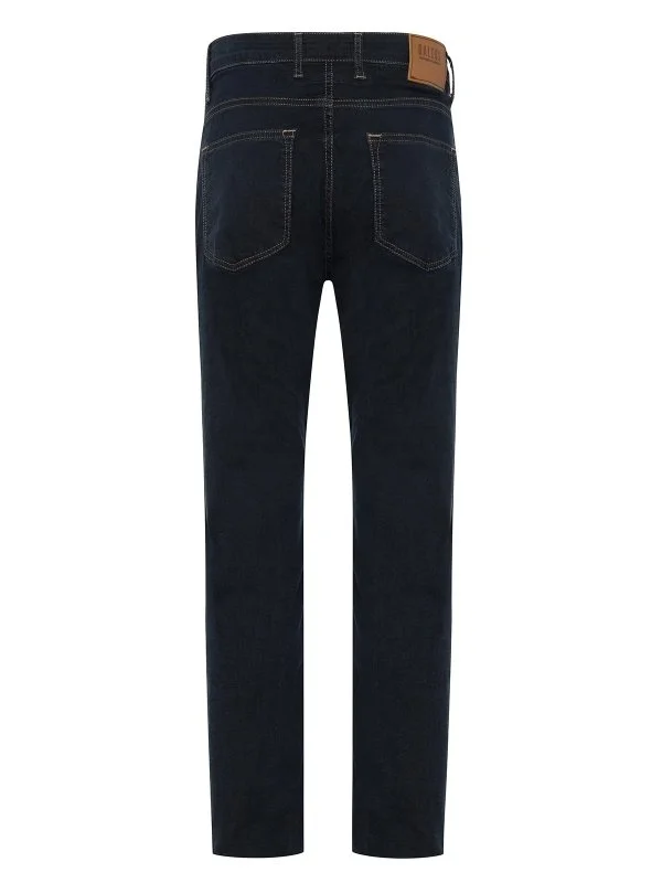 Gallus 5 Cep Lacivert Yeşil Efektli Esnek Regular Fit İnce Denim Pantolon - 3