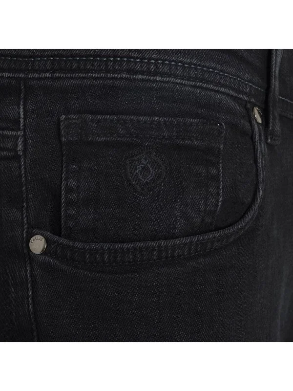 Gallus 5 Cep Regular Fit Yıkamalı Siyah Denim Pantolon - 2