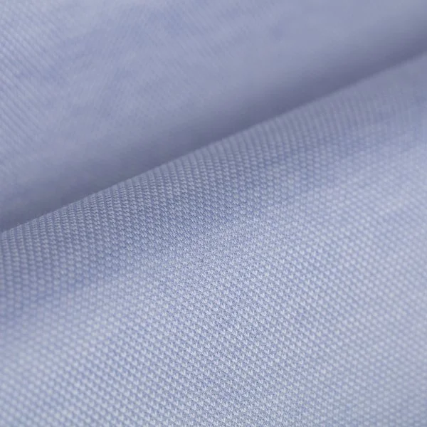 Germirli Açık Mavi Klasik Yaka Örme Kısa Kollu Slim Fit Gömlek - 3