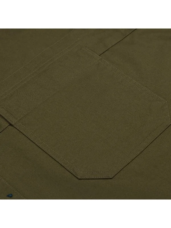 Germirli Albiate Haki Yeşili Tailor Fit Spor Oxford Erkek Utility Gömlek - 5