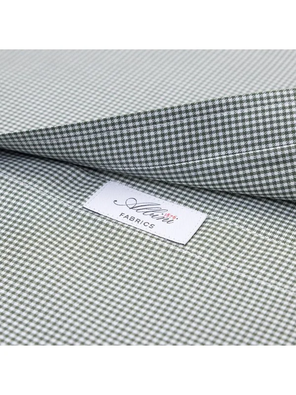 Germirli Albini Relax Formula Yeşil Pötikareli Exclusive Tailor Fit Düğmeli Yaka Pamuk Gömlek - 2