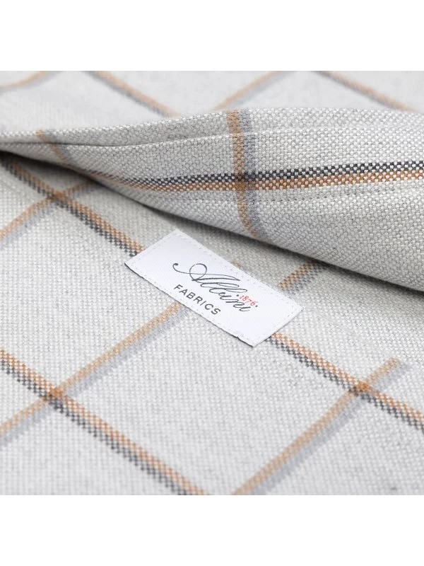 Germirli Gri Flanel Soft Yaka Ekose Albini Tailor Fit Pamuk Lyocell Oduncu Gömlek - 2