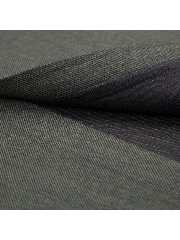 Germirli Haki Tailor Fit Düğmeli Yaka Flanel Gömlek - 4