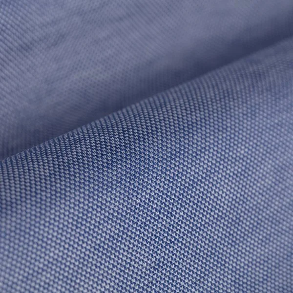 Germirli Koyu Mavi Klasik Yaka Örme Kısa Kollu Slim Fit Gömlek - 3