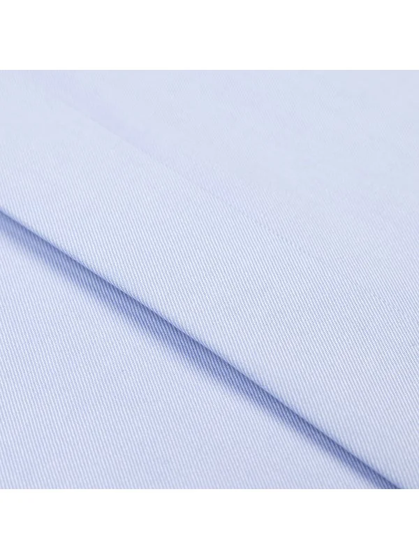 Germirli Mavi Gizli Pat Tailor Fit Klasik Yaka Pamuk Elastan Gömlek - 2