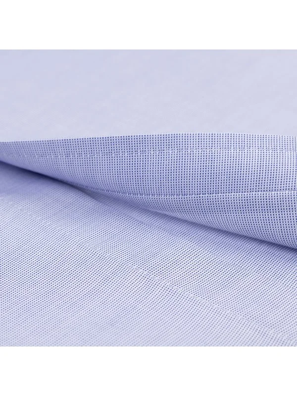 Germirli Mavi Mikro Desenli Exclusive Klasik Yaka Tailor Fit Pamuk Gömlek - 4