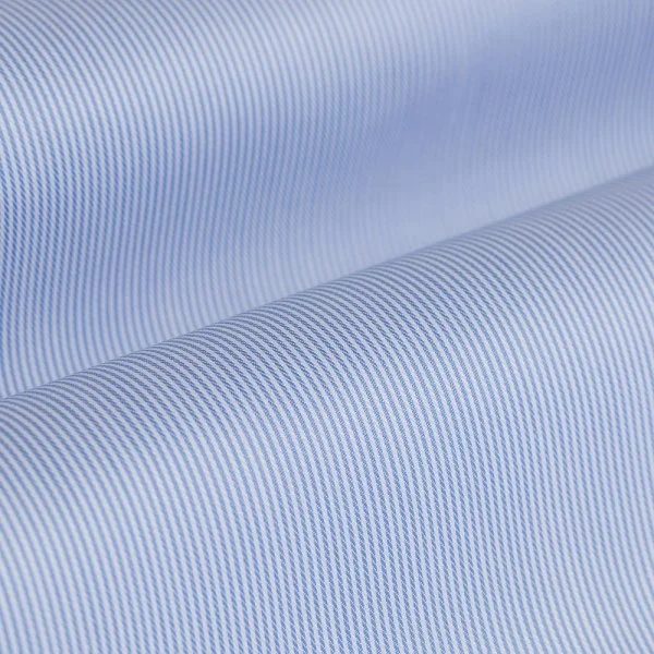 Germirli Non Iron Blue White Semi Spread Tailor Fit Journey Shirt - 3