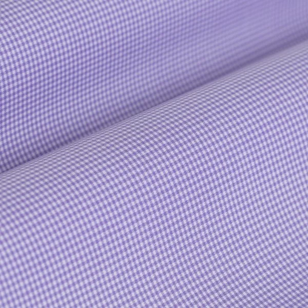 Germirli Non Iron Purple Plaid Button Down Collar Tailor Fit Shirt - 3