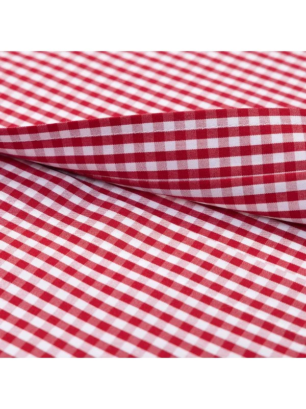 Germirli Testa Kırmızı Pötikare Düğmeli Yaka Tailor Fit Pamuk Exclusive Gömlek - 3