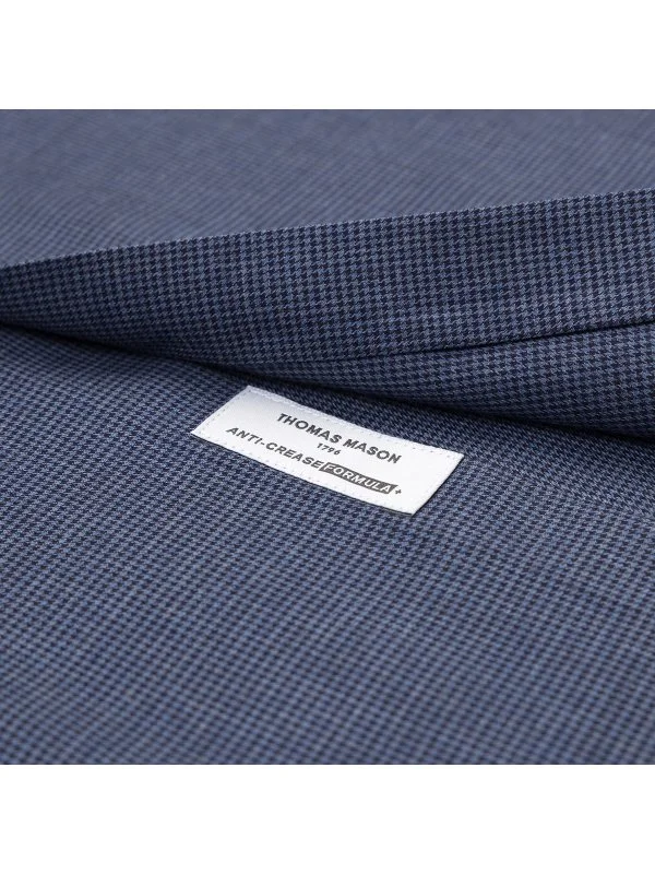 Germirli Thomas Mason Journey Anti Crease Formula Lacivert Kazayağı Tailor Fit Flanel Gömlek - 3