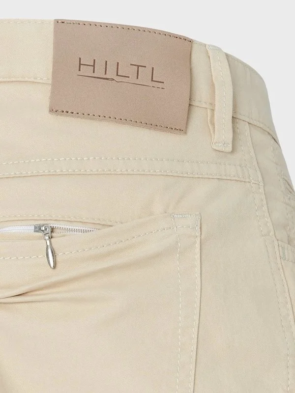 Hiltl 5 Cep Bej Rengi Pamuk Elastan Regular Fit Pantolon - 3