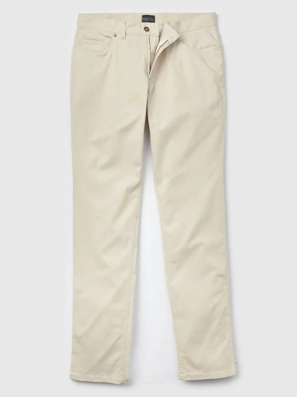Hiltl 5 Cep Bej Rengi Pamuk Elastan Regular Fit Pantolon - 5