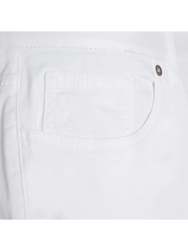 Hiltl 5 Cep Beyaz Pamuk Elastan Regular Fit Pantolon - 3