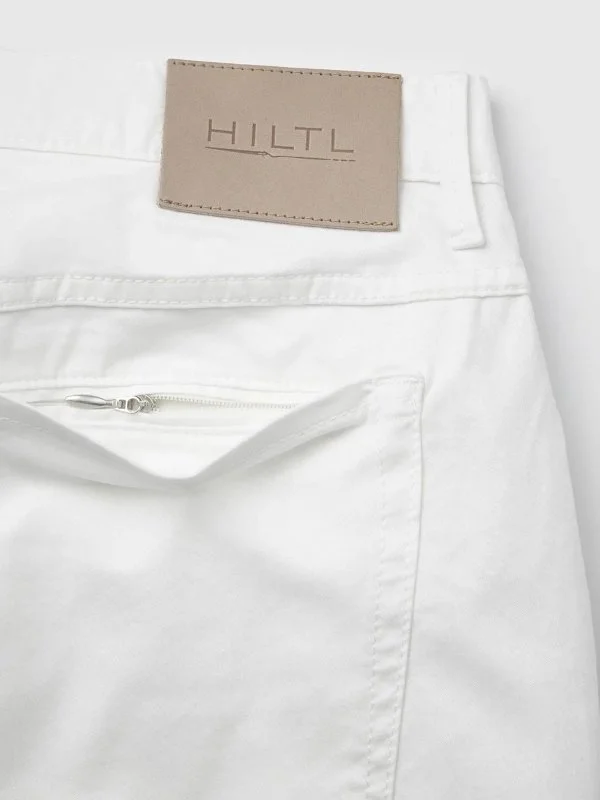 Hiltl 5 Cep Beyaz Pamuk Elastan Regular Fit Pantolon - 4