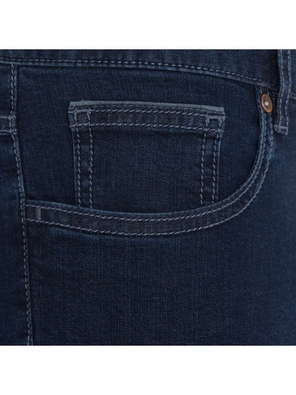 Hiltl 5 Cep İnce İndigo Lacivert Mavi Fit Pamuk Elastan Denim Pantolon - 2