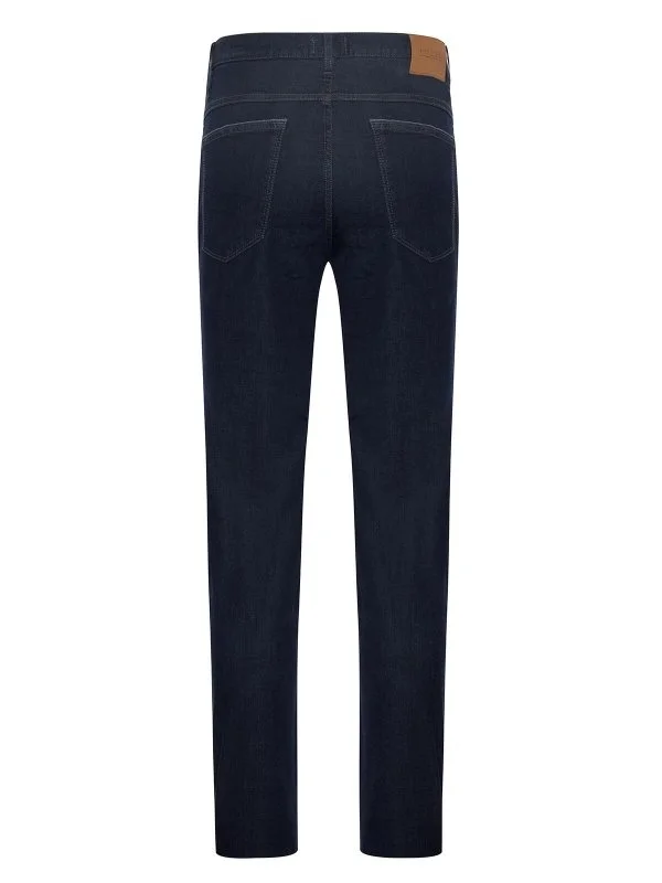 Hiltl 5 Cep İnce İndigo Lacivert Regular Fit Pamuk Elastan Denim Pantolon - 3